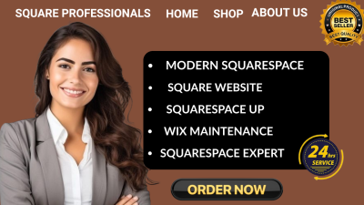 Design Square Website | Modern Squarespace & Wix Setup & Maintenance