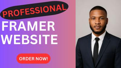 Do Framer Website, Fix Framer, Framer Motion, Framer Portfolio, Framer Builder