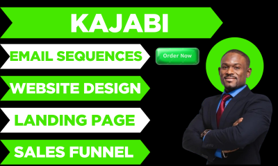 I will create a professional Kajabi website design, sales funnel, and landing page