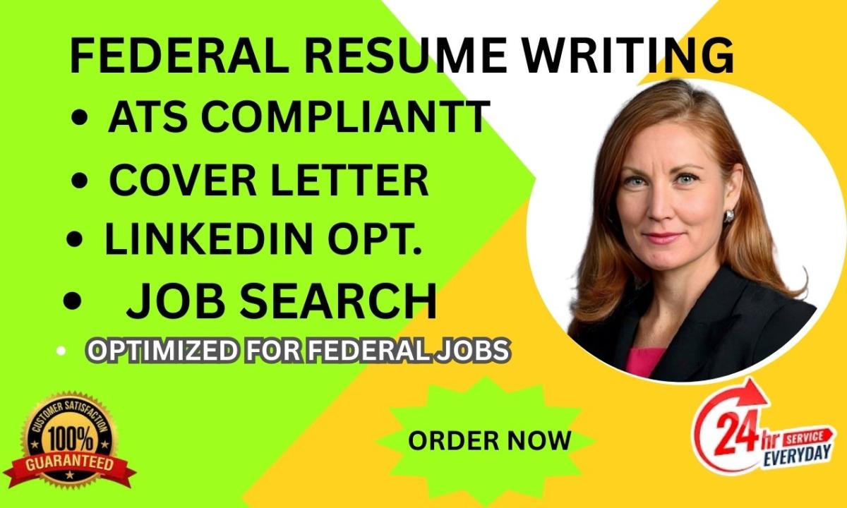 I will write a professional ATS optimized federal government resume