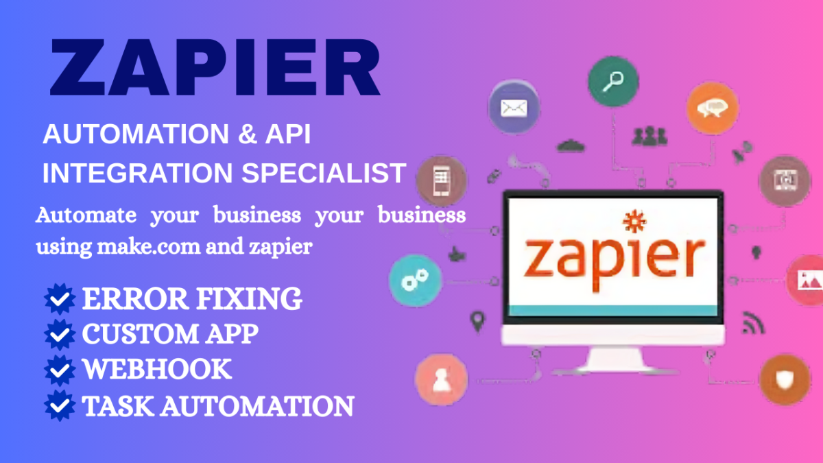 I will build powerful Zapier automation, Zapier integration workflows for your business
