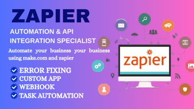 I will build powerful Zapier automation, Zapier integration workflows for your business