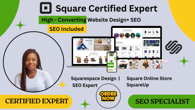 I will square online store square website design squarespace website squareup squareseo