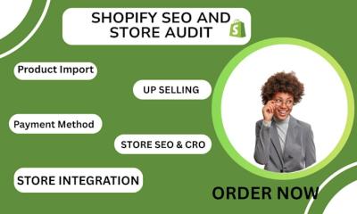 I will Shopify Store Audit, Product SEO & Conversion Optimization