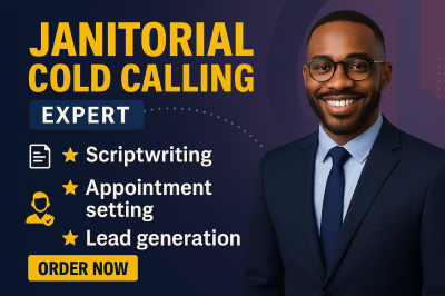 I will lead generation, janitorial cold calling, and cold calling vending machines