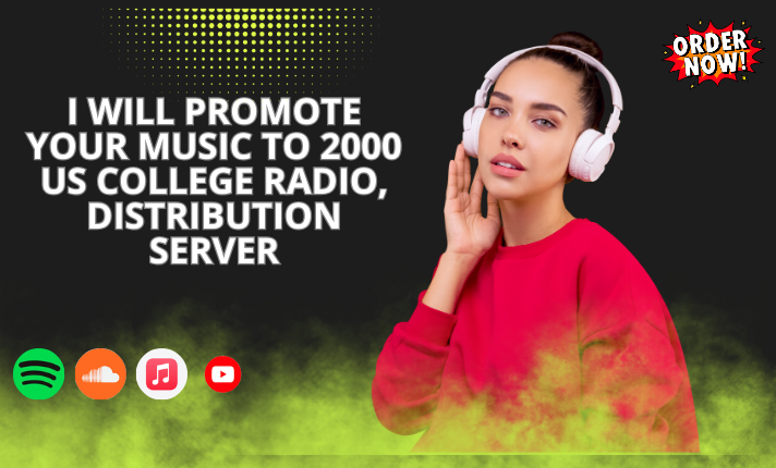 I will promote your music to 2000 US college radio, distribution server