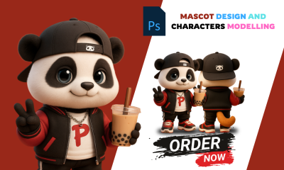 I will design 3d cute cartoon characters or mascot for games, animation, and printing