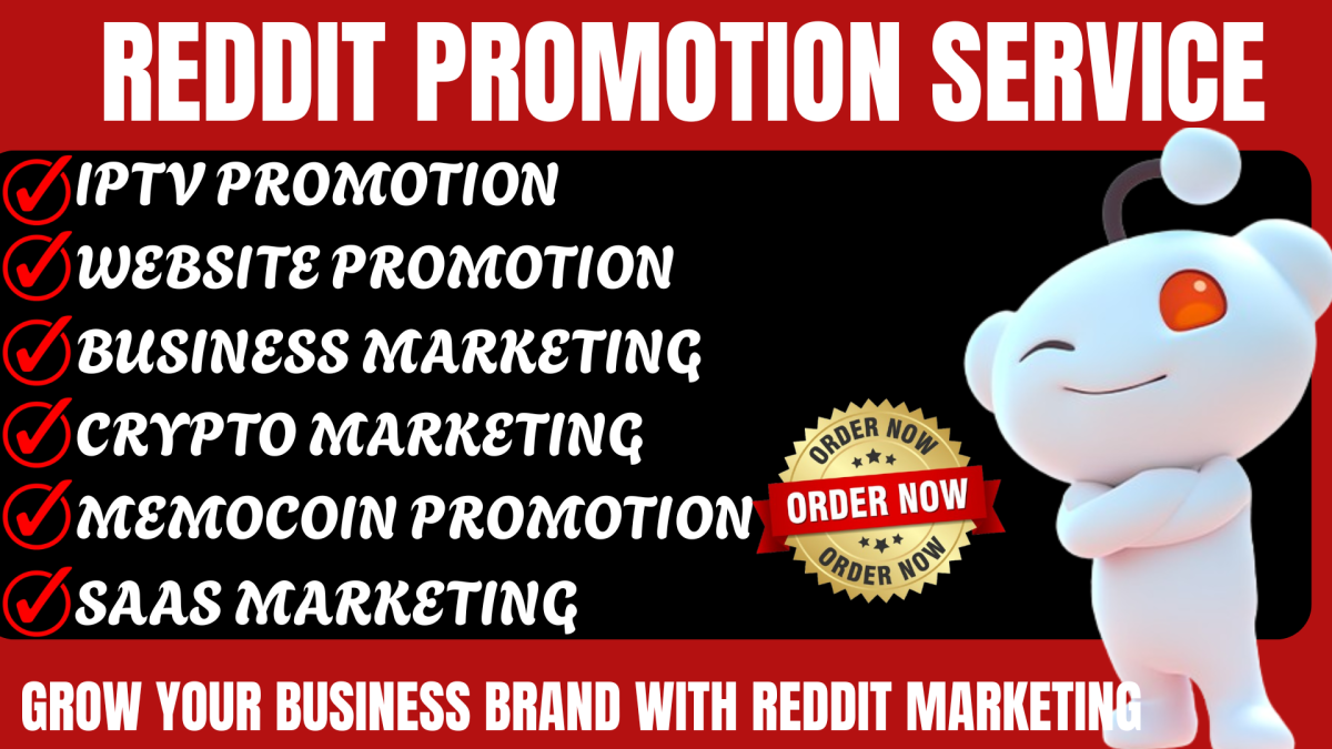 I will do viral Reddit post for IPTV business website, meme coin, crypto, SaaS product, SEO