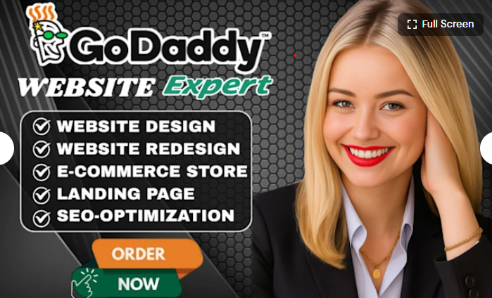 I will develop GoDaddy website design, GoDaddy website redesign, and GoDaddy website design services