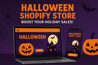 I will design spooky and high converting Halloween Shopify store for holiday sales