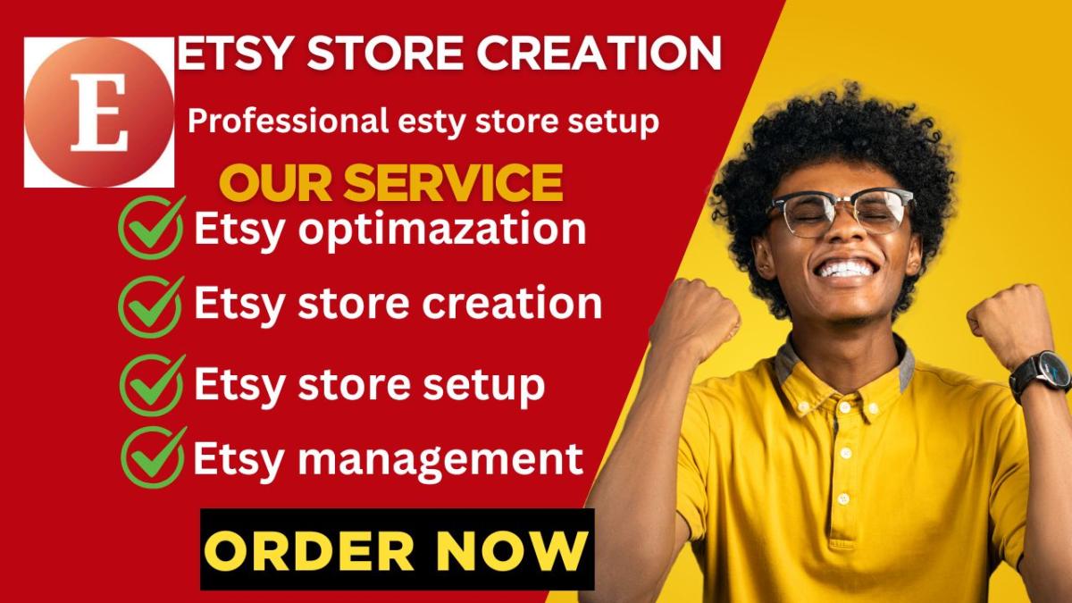 I will create your Etsy store, product listing, and optimize sales