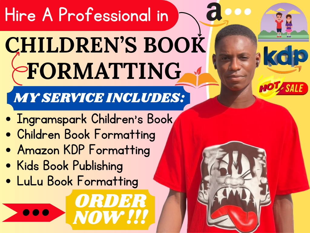 I Will Handle Children’s Book Formatting and Publishing for KDP, IngramSpark, and Lulu