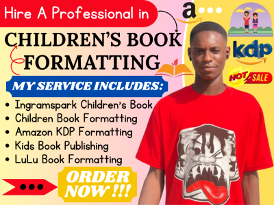 I Will Handle Children’s Book Formatting and Publishing for KDP, IngramSpark, and Lulu