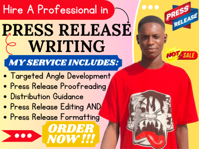 I will create a compelling press release for startups, authors, and businesses