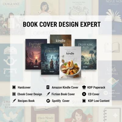 I will design hardback, Createspace, KDP low content, CD cover