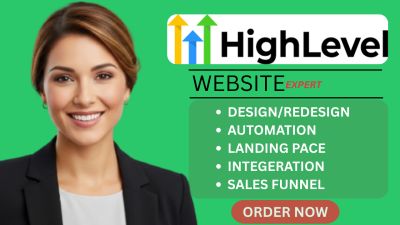I Will GoHighLevel Expert | GoHighLevel Landing Page & Sales Funnel | GoHighLevel Automations