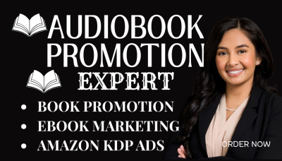I will book promotion amazon kdp ads tiktok booktok audiobook kindle ranking