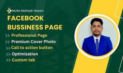 I will make a Facebook page for your business and design it