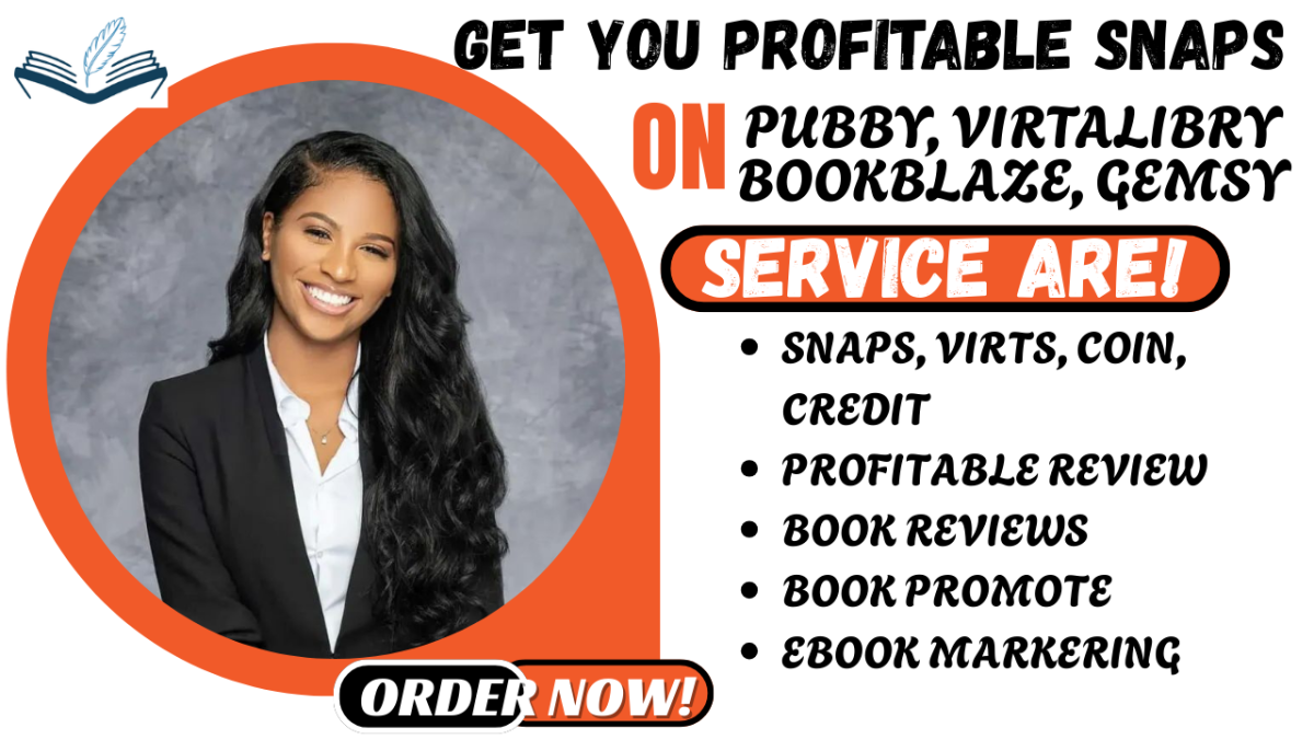 I will get you profitable snaps on Pubby, VirtualLibry, Gemsy, and BookBlaze