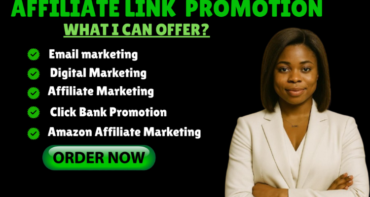 I will clickbank affiliate link promotion, affiliate marketing clickbank link promotion