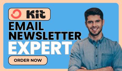 setup convertkit newsletter kit email sequence setup kit landing page kit expert