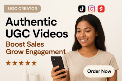 I will create engaging ugc videos and photos to boost your brand