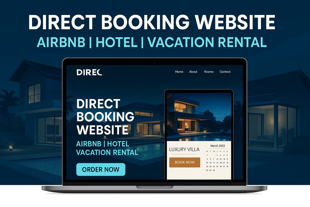 I will build direct booking website with ownerrez guesty hostaway lodgify vrbo airbnb