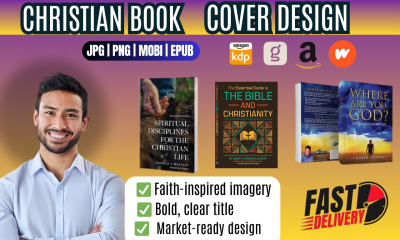 I will customize christian book cover, ebook cover, amazon kindle, book cover design