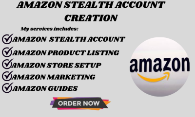 I will create amazon stealth account amazon product listing store set up