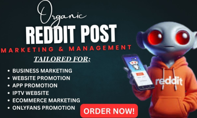 I will do reddit post management for ecommerce business ai website saas crypto product