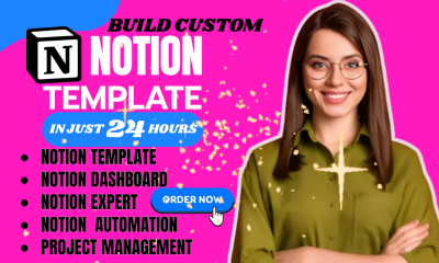 I will do notion dashboard notion ai automation notion workspace expert notion template