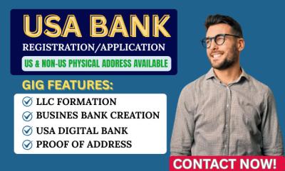 I will do us llc registration ein number USA bank creation llc information