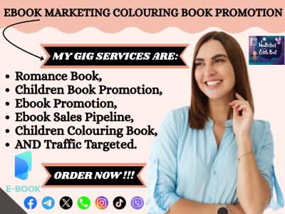 I will execute impactful ebook marketing for childrens coloring books