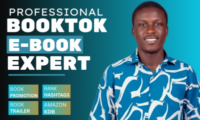 I will do booktok promotion, amazon KDP marketing and viral tiktok ebook growth