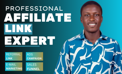 I will boost affiliate referral link promotion with clickbank amazon marketing funnels
