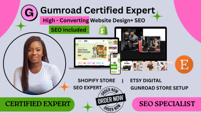 I will gumroad digital products gumroad book promotion gumroad store setup etsy digital