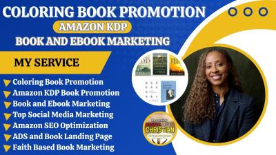 I will do viral and effective coloring book promotion, amazon kdp book marketing