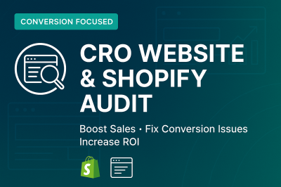 I will do cro conversion rate optimization audit for your website or shopify store