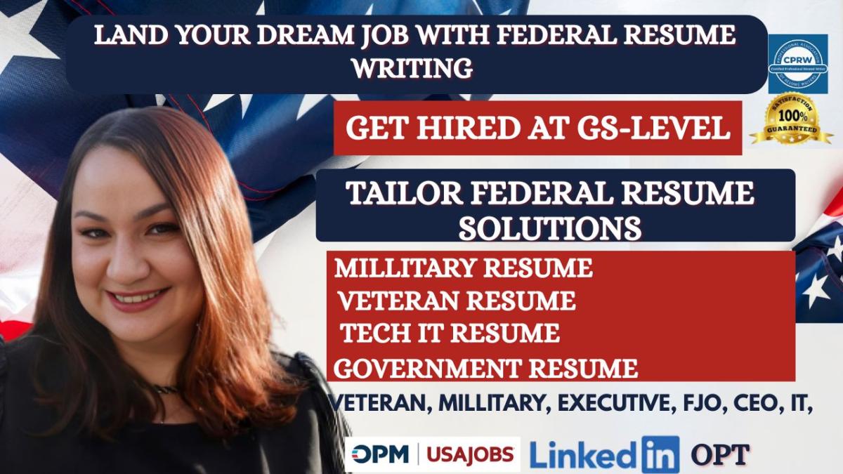 I will write a professional 2 page federal resume for usajobs ats government careers