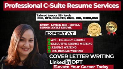 I will write executive writing federal writing military writing cover letters linkedin