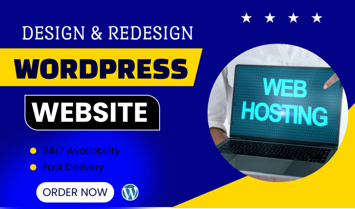 I will redesign wordpress website development, design wordpress, business website