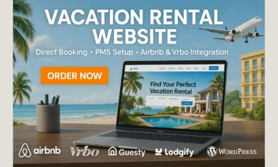 I will build direct booking vacation rental website for airbnb vrbo guesty hostaway pms