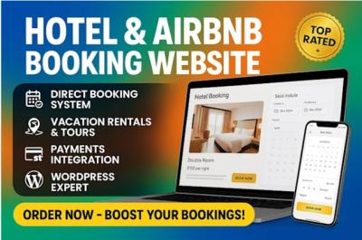 I will build wordpress hotel booking, airbnb clone, vacation rental or tour website