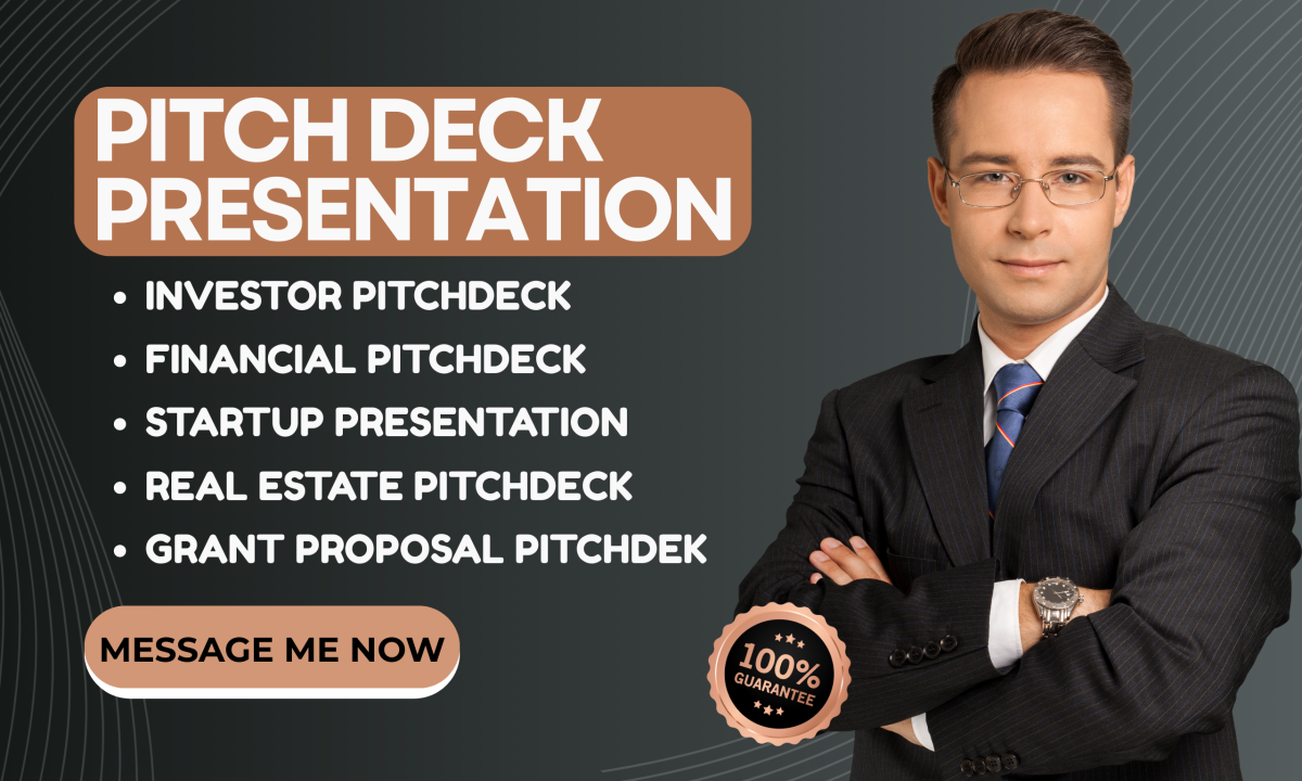 I will powerpoint template real estate pitch deck keynote canva google presentation