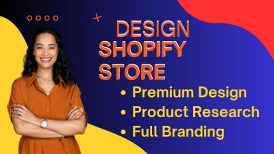 I will design a german or english shopify store for dropshipping store