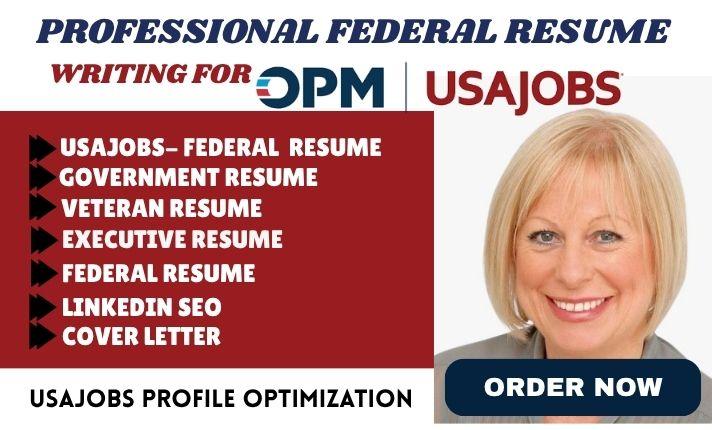 I will write federal resume for usajobs, 2 pages federal resume writing usajobs resume