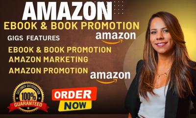 I will do amazon book promotion, amazon book marketing, kindle amazon book ads