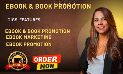 I will do ebook promotion, ebook marketing booktok promotion, ebook ads kdp ebook