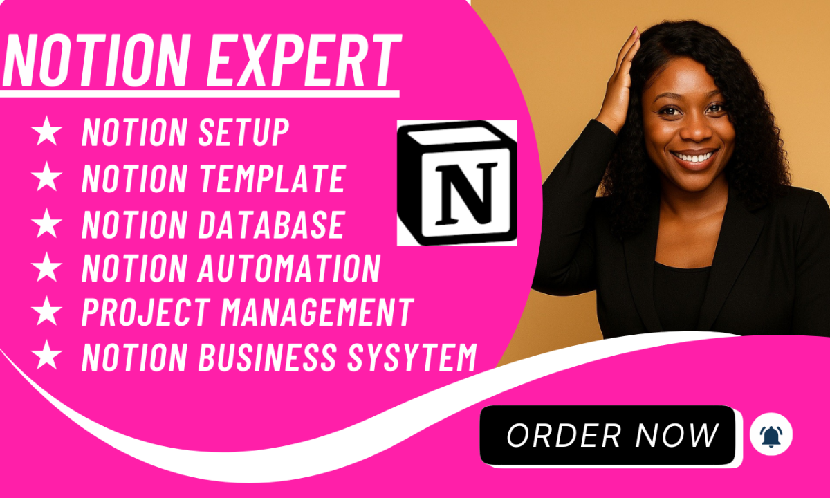 I will notion template, notion expert automation