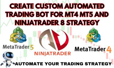 I will create custom automated trading bot for mt4 mt5 and ninjatrader 8 strategy